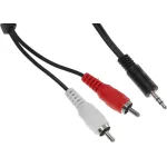 Кабель аудио Ningbo (2хRCA (m), Jack 3.5 (m), 3м)