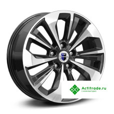 КиК Авиор R17/7J PCD 5x114,3 ET 35 ЦО 67,1 черный с полированной лицевой поверхностью