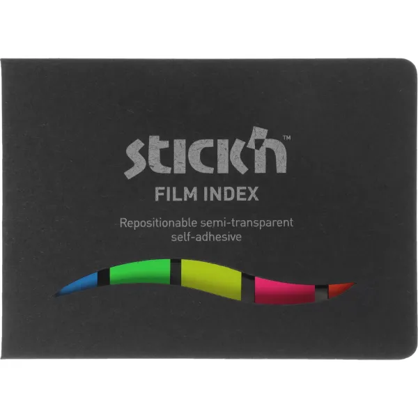 Индексы Hopax 21076 (пластик, 12x45мм, 5цветов, 25закладок каждого цвета)