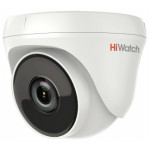 Камера видеонаблюдения HiWatch DS-T233 (3,6 мм) (аналоговая, внутренняя, купольная, поворотная, 2Мп, 3.6 мм, 1920x1080, 25кадр/с)
