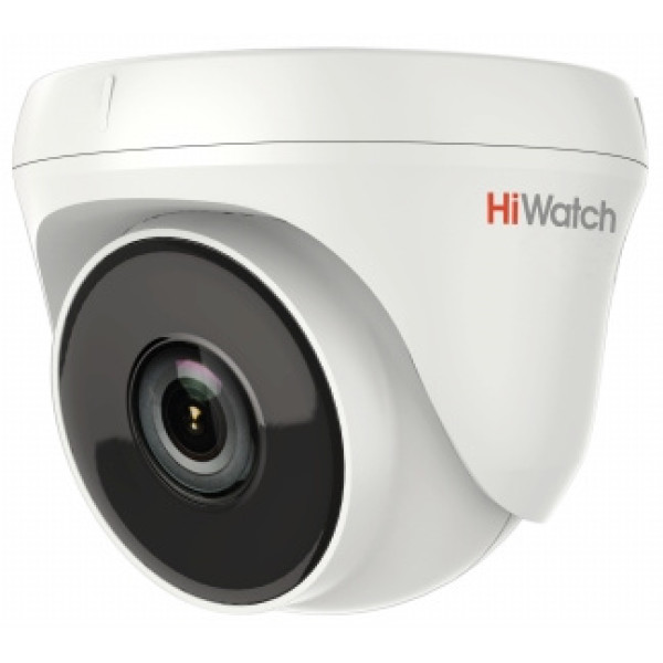 Камера видеонаблюдения HiWatch DS-T233 (3,6 мм) (аналоговая, внутренняя, купольная, поворотная, 2Мп, 3.6 мм, 1920x1080, 25кадр/с)