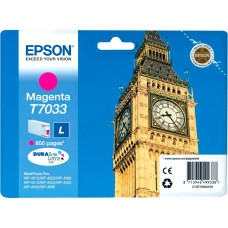 Картридж Epson C13T70334010 (пурпурный; 800стр; Epson WP-4535 DWF, Epson WP-4515 DN, Epson WP-4015DN, Epson WP-4595 DNF, Epson WP-4525 DNF, Epson WP-4095DN, Epson WP-4025DW) [C13T70334010]