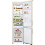 Холодильник LG GC-B509AEMW (No Frost, A++, 2-камерный, объем 422:292/130л, инверторный компрессор, бежевый)