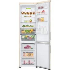 Холодильник LG GC-B509AEMW (No Frost, A++, 2-камерный, объем 422:292/130л, инверторный компрессор, бежевый) [GC-B509AEMW]