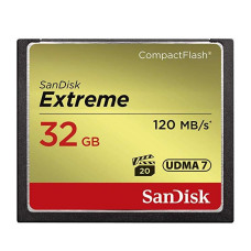 Карта памяти Compact Flash 32Гб SanDisk (120Мб/с) [SDCFXSB-032G-G46]