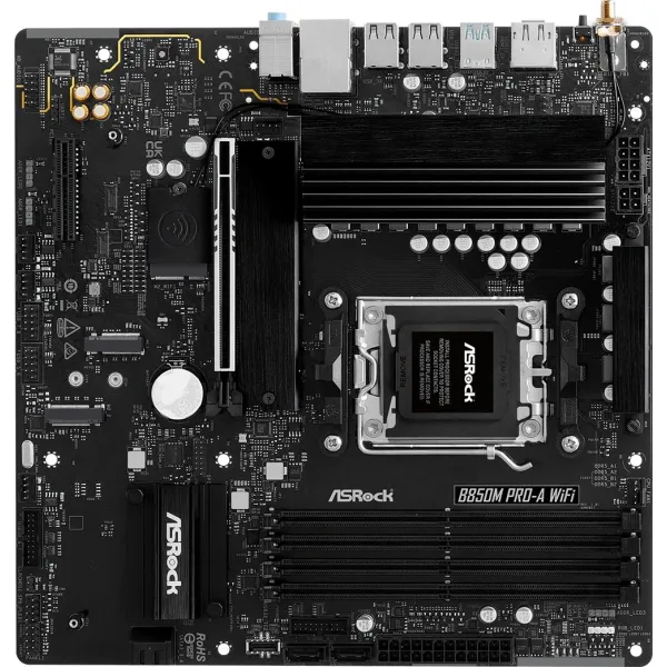 Материнская плата ASRock B850M PRO-A WIFI (AM5, AMD B850, xDDR5 DIMM, microATX, RAID SATA: 0,1,10)