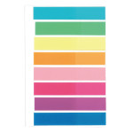 Индексы Hopax 21401 (пластик, 8x45мм, 8цветов, 20закладок каждого цвета)