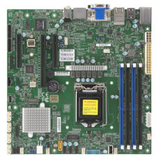 Материнская плата Supermicro X11SCZ-F (LGA 1151, Intel C246, 4xDDR4 DIMM, microATX)