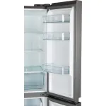 Холодильник Бирюса CD 466 I (No Frost, A, 3-камерный, Side by Side, объем 450:297/153л, инверторный компрессор, нержавеющая сталь)