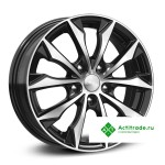 Скад Нагоя R16/6J PCD 4x100 ET 50 ЦО 60,1 черный с полированной лицевой поверхностью