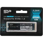 Жесткий диск SSD 256Гб Silicon Power A60 (2280, 2200/1600 Мб/с, 190000 IOPS, PCI-E, для ноутбука и настольного компьютера)