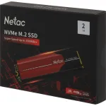 Жесткий диск SSD 2Тб Netac (M.2, 3500/3000 Мб/с, 380000 IOPS, PCI-E, для ноутбука и настольного компьютера)