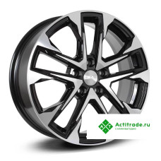 Скад Атакор R17/7J PCD 5x114,3 ET 37 ЦО 66,6 черный с полированной лицевой поверхностью [4240405]