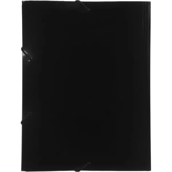Папка на резинке Бюрократ ДеЛюкс DL510BLCK (A4, пластик, толщина пластика 0,7мм, ширина корешка 30мм, черный)