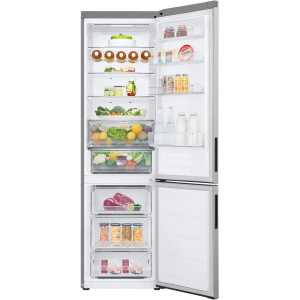Холодильник LG GC-B509ANMW (No Frost, A++, 2-камерный, объем 422:292/130л, инверторный компрессор, серый)