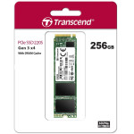 Жесткий диск SSD 256Гб Transcend MTE220S (2280, 3300/1250 Мб/с, 300000 IOPS, PCIe 3.0 x4 (NVMe))