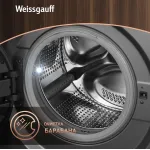 Стиральная машина Weissgauff WM 45127 Steam Color Touch(59.5x85x45см, фронтальная, макс:7кг, 1200об/мин, темно-серебристый)