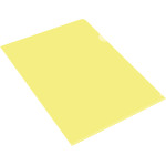 Папка-уголок Бюрократ Economy -E100YEL (A4, пластик, тисненый, толщина пластика 0,1мм, желтый)