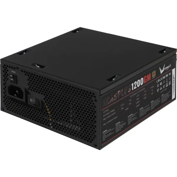 Блок питания Aerocool KCAS PLUS 1200GM (ATX, 1200Вт, GOLD)