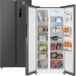 Холодильник Weissgauff WSBS 500 Inverter (No Frost, A+, 2-камерный, Side by Side, инверторный компрессор, серый)