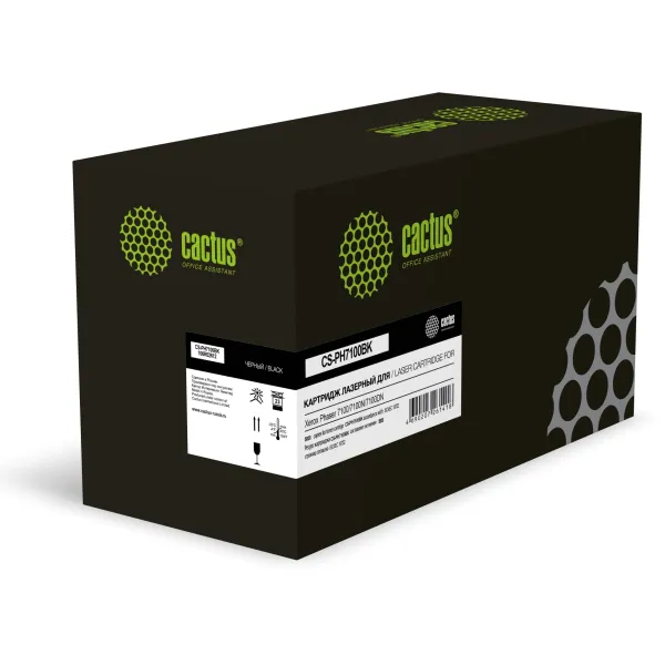 Тонер-картридж Cactus CS-PH7100 106R02612 (черный; 5000стр; Phaser 7100, 7100N, 7100DN)