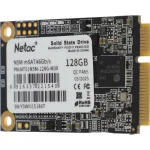 Жесткий диск SSD 128Гб Netac N5M (mSATA, 510/440 Мб/с, SATA 3Гбит/с, для ноутбука и настольного компьютера)