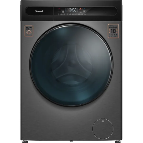 Стиральная машина Weissgauff WMD 49411 DC Inverter(60x84.7x52см, фронтальная, макс:11кг, с сушкой, 1400об/мин, темно-серебристый)
