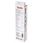 Сетевой фильтр Buro 600SH-16-1.8-B (1,8м, 6xEURO, 3,5кВт, 16А)