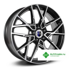 КиК Вудроф R18/7J PCD 5x114,3 ET 53 ЦО 54,1 черный с полированной лицевой поверхностью