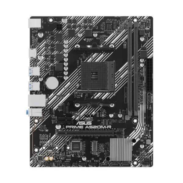 Материнская плата ASUS PRIME A520M-R (AM4, AMD A52, 2xDDR4 DIMM, microATX, RAID SATA: 0,1,10)