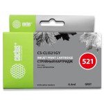 Чернильный картридж Cactus CS-CLI521GY (серый; 8,4стр; Pixma MP980, MP990)