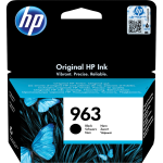 Чернильный картридж HP 963 (черный; 1000стр; OfficeJet Pro 901x, 902x)
