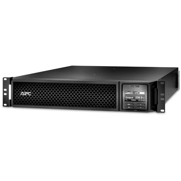 ИБП APC Smart-UPS SRT 2200VA RM 230V (с двойным преобразованием, 2200ВА, 1980Вт, 8xIEC 320 C13 (компьютерный), 2U)