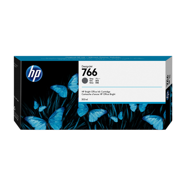 Картридж HP 766 (серый; 300мл; HP DesignJet)
