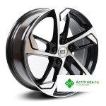 RST R037 R17/7J PCD 5x114,3 ET 45 ЦО 67,1 черный с полированной лицевой поверхностью
