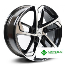 RST R037 R17/7J PCD 5x114,3 ET 45 ЦО 67,1 черный с полированной лицевой поверхностью