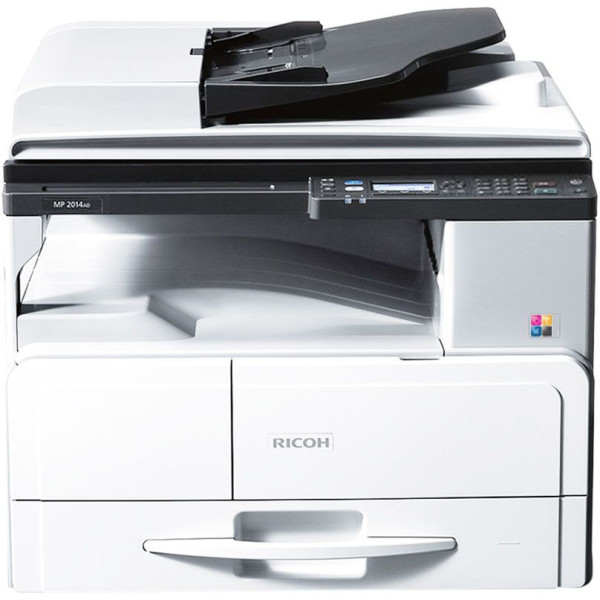 МФУ Ricoh MP 2014AD (черно-белая, A3, 256Мб, 20стр/м, 600x600dpi, авт.дуплекс, 30'000стр в мес, USB, WEB)