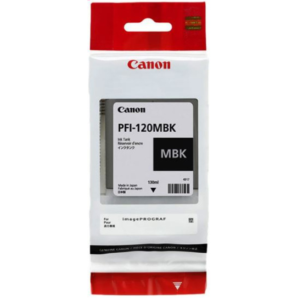 Картридж Canon PFI-120MBK (черный матовый; 130стр; 130мл; imagePROGRAF TM-200, 205)