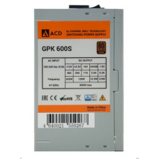 Блок питания ACD GPK-600S (ATX, 600Вт, BRONZE) [GPK-600S]