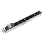 Блок распределения питания ЦМО R-16-7S-A-440-K (16А, горизонтальное, 7xSchuko, базовые, C14)