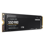 Жесткий диск SSD 1Тб Samsung 980 (2280, 3500/3000 Мб/с, 480000 IOPS, PCI-E, для ноутбука и настольного компьютера)