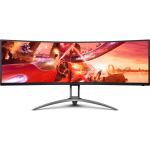 Монитор AOC AG493UCX2 (VA, 32:9, 5120x1440, 165Гц, 1мс, 400кд/м2, DisplayPort, HDMI 2.0 x3, USB (видео), игровой)
