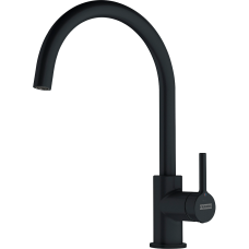 Смеситель однорычажный (220мм поворотный излив, нержавеющая сталь)