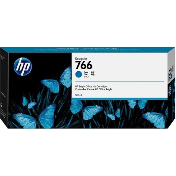 Картридж HP 766 (голубой; 400мл; HP DesignJet)
