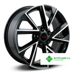 LegeArtis SK525 R18/7J PCD 5x112 ET 43 ЦО 57,1 черный с полированной лицевой поверхностью