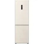 Холодильник LG GC-B459AEMW (No Frost, A++, 2-камерный, объем 377:247/130л, инверторный компрессор, бежевый)