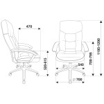 Кресло руководителя Бюрократ T-9908AXSN-AB