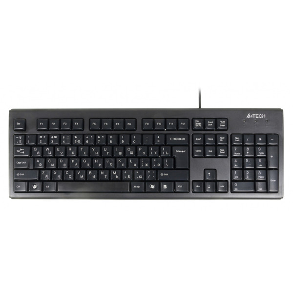 Клавиатура A4Tech KR-83 Black PS/2 (классическая мембранная, 104кл)