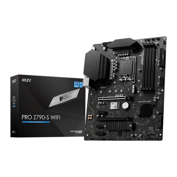 Материнская плата MSI PRO Z790-S WIFI (SocketLGA1700, Intel Z790, 4xDDR5, ATX, RAID SATA: 0,1,15,5)