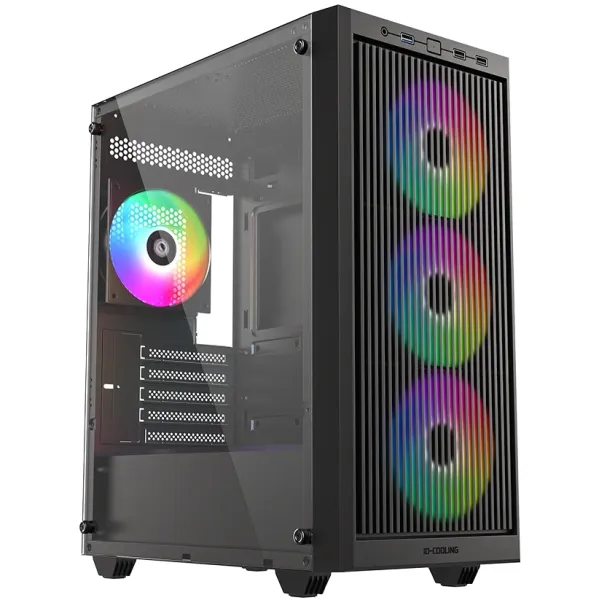 Корпус ID-Cooling Ware 300 ARGB (Midi-Tower, 2xUSB3.0)